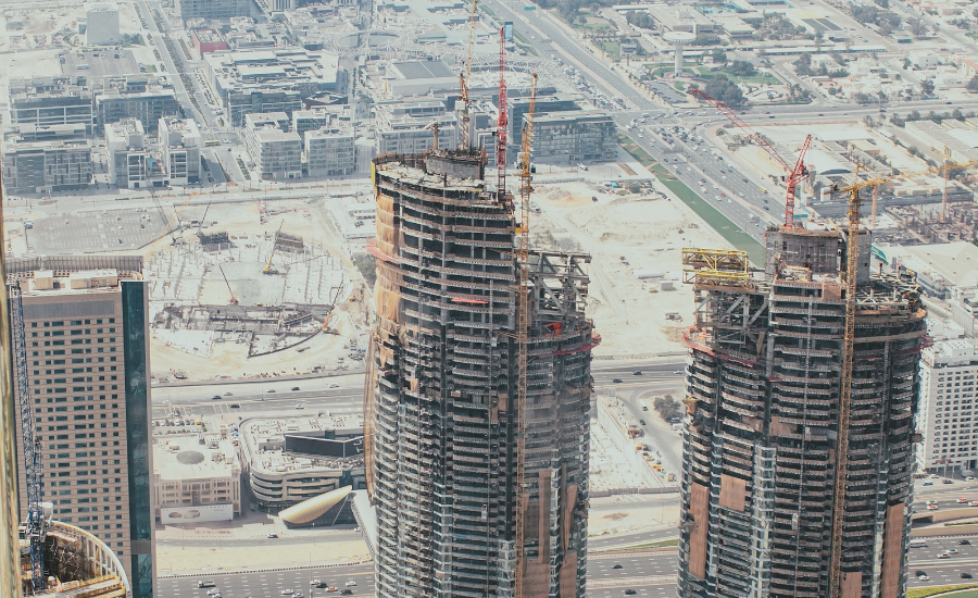 A promover fileira de materiais de construção