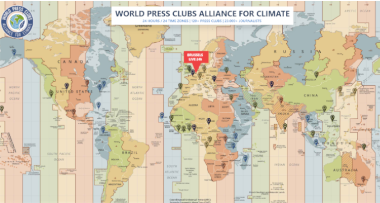 Na World Press Clubs Alliance for Climate com 4 empresas